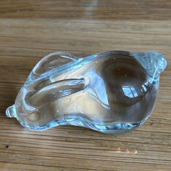 Vintage Clear Hand blown art glass rabbits - Picture 8 of 16